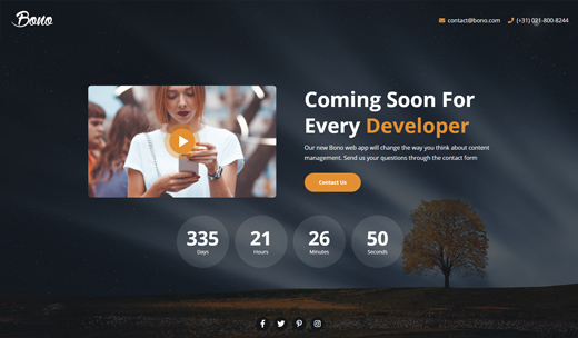 landing page version