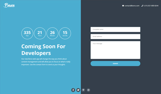 landing page version