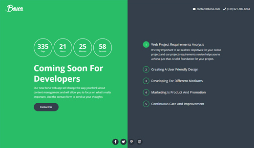 landing page version