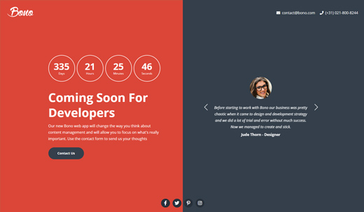 landing page version