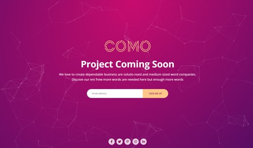 landing page version